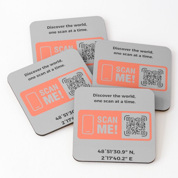 Item preview, Scan the World – Eiffel Tower, Paris Coordinates Art designed and sold by NOKAUTT .