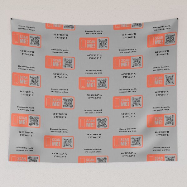 Item preview, Scan the World – Eiffel Tower, Paris Coordinates Art designed and sold by NOKAUTT .