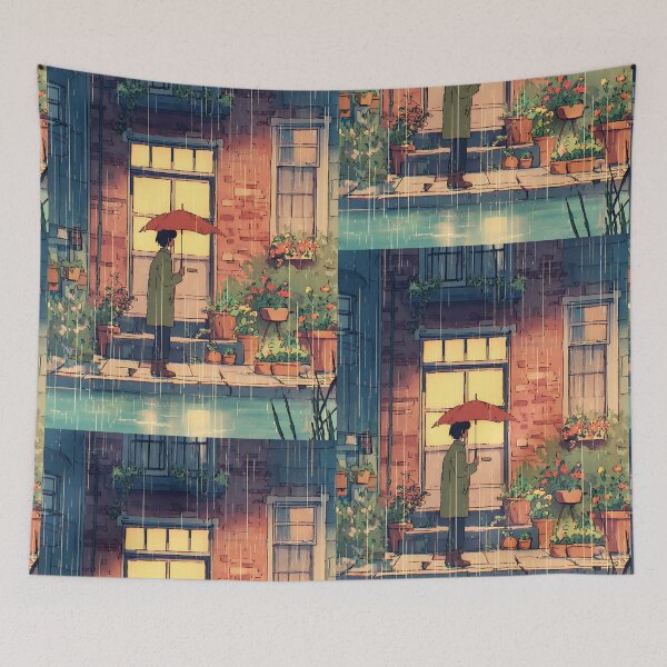 Item preview, Lofi Rainy City Night Drift designed and sold by bapupa.