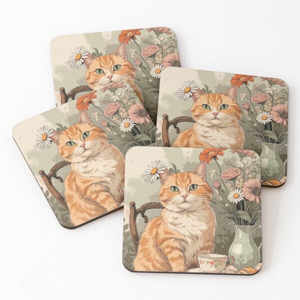 Item preview, Tea with Mr. Whiskers designed and sold by Deezyned.