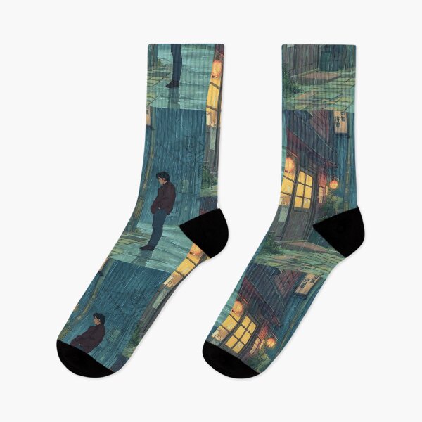 Item preview, Lofi Rainy City Echo Flow designed and sold by bapupa.