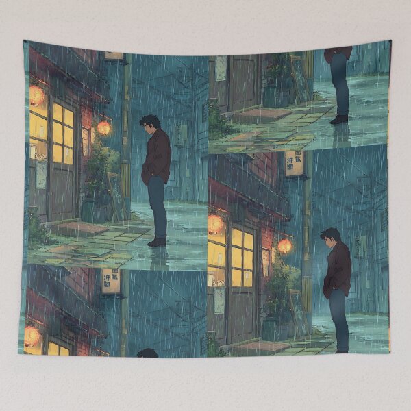 Item preview, Lofi Rainy City Echo Flow designed and sold by bapupa.