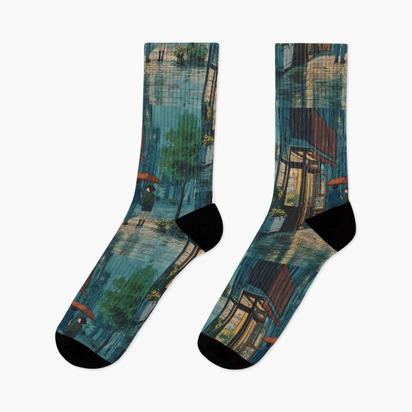 Item preview, Lofi Rainy City Drizzle Calm designed and sold by bapupa.