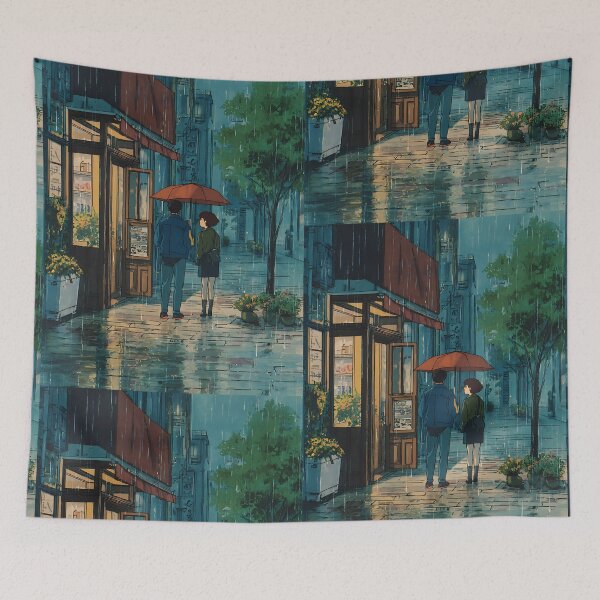Item preview, Lofi Rainy City Drizzle Calm designed and sold by bapupa.