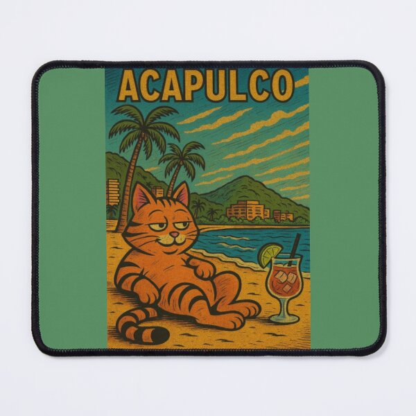 Item preview, Acapulco Cat Chill designed and sold by SammyMorry.