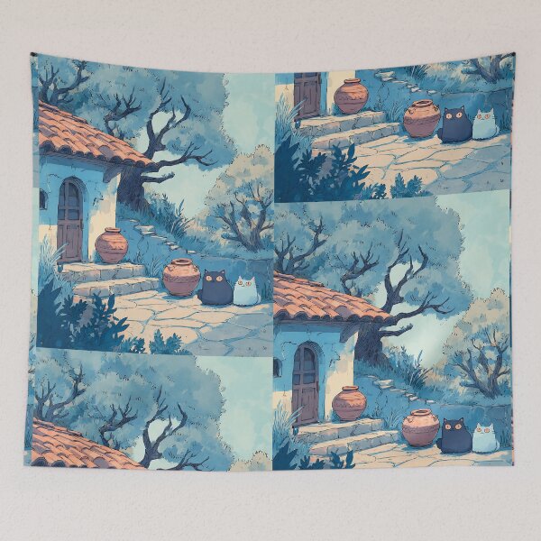 Item preview, Soft Blue Lofi Dream Drift designed and sold by bapupa.