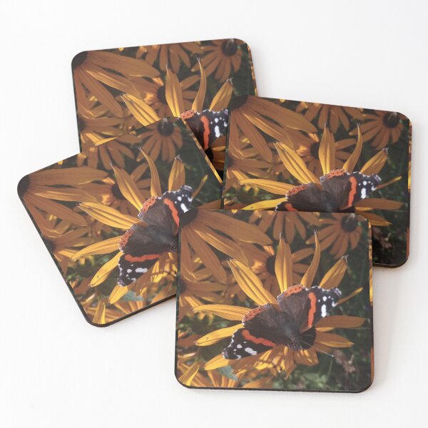 Item preview, Red admiral on black eyed Susan flowers designed and sold by Life's eye Art and photography.