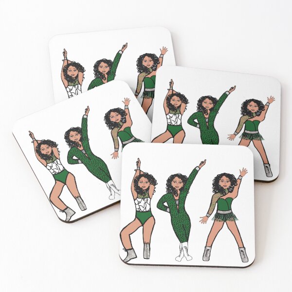 Item preview,  Tri Pose Dancer / Majorette Green & Black B designed and sold by TheStyleofU.