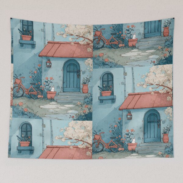 Item preview, Soft Blue Lofi Hushed Flow designed and sold by bapupa.
