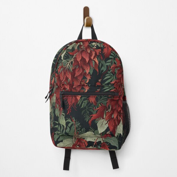 Item preview, Red Leaves and Foliage on a Dark Background designed and sold by CoolPixels.