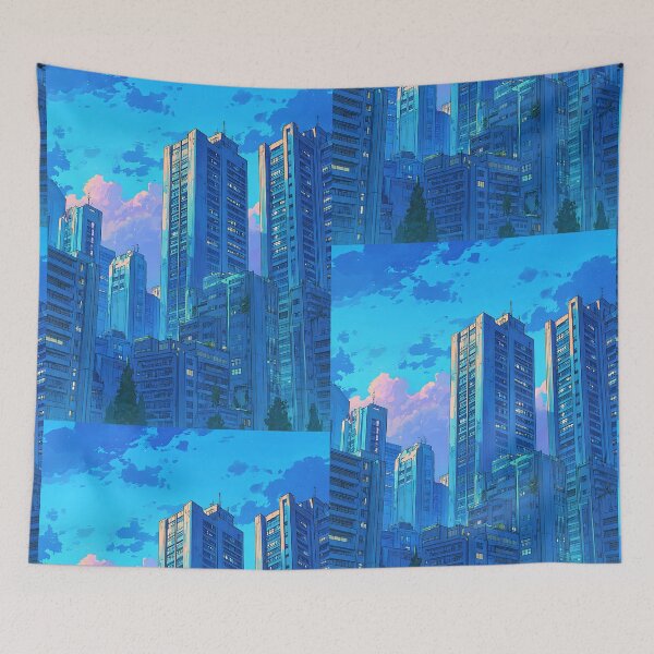 Item preview, Soft Blue Lofi Cloud Fade designed and sold by bapupa.