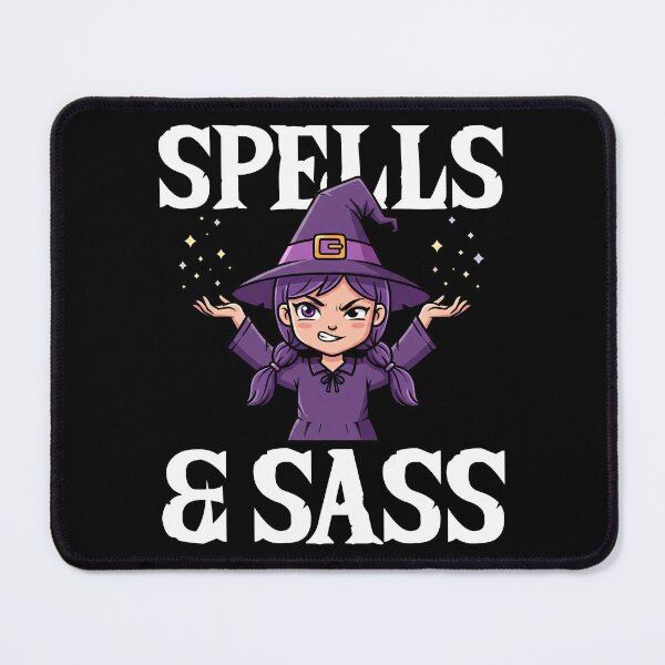 Item preview, SPELLS AND SASS - WITH HALLOWEEN designed and sold by KEF Custom.