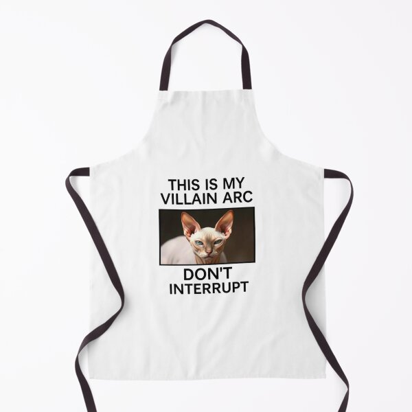 Item preview, Villain Arc Don't Interrupt birthday funny prank meme gift weird cat satire designed and sold by CheeseBlueprint.