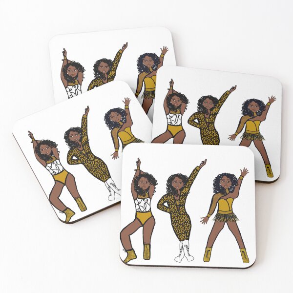 Item preview,  Tri Pose Dancer / Majorette Yellow & Black A designed and sold by TheStyleofU.