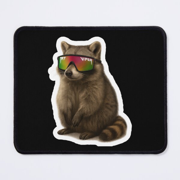 Item preview, Pit Viper Sticker / Decal - Rowdy Racoon  designed and sold by sticker-vault.