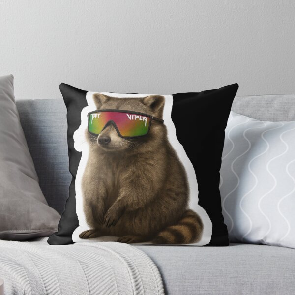 Item preview, Pit Viper Sticker / Decal - Rowdy Racoon  designed and sold by sticker-vault.