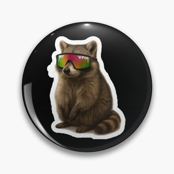 Item preview, Pit Viper Sticker / Decal - Rowdy Racoon  designed and sold by sticker-vault.