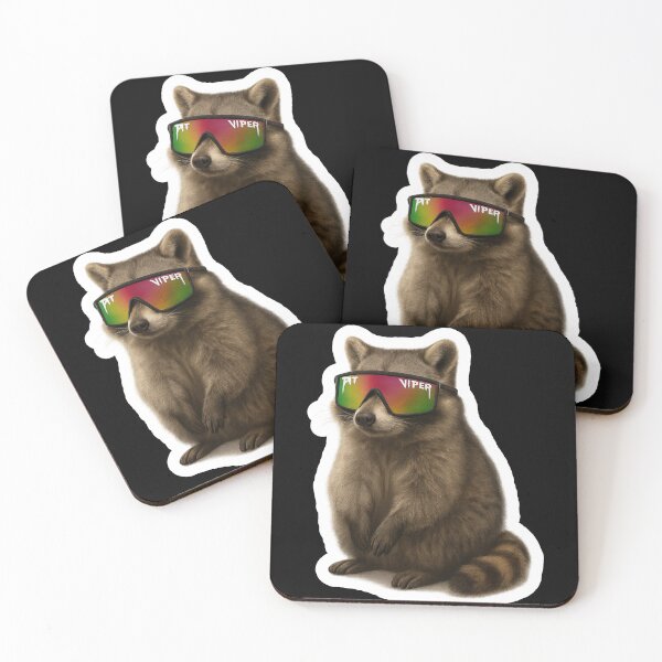 Item preview, Pit Viper Sticker / Decal - Rowdy Racoon  designed and sold by sticker-vault.