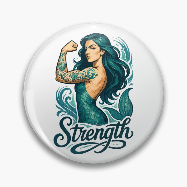 Item preview, Strong Mermaid Nix Water Woman Gift designed and sold by Pineapple-Tree.