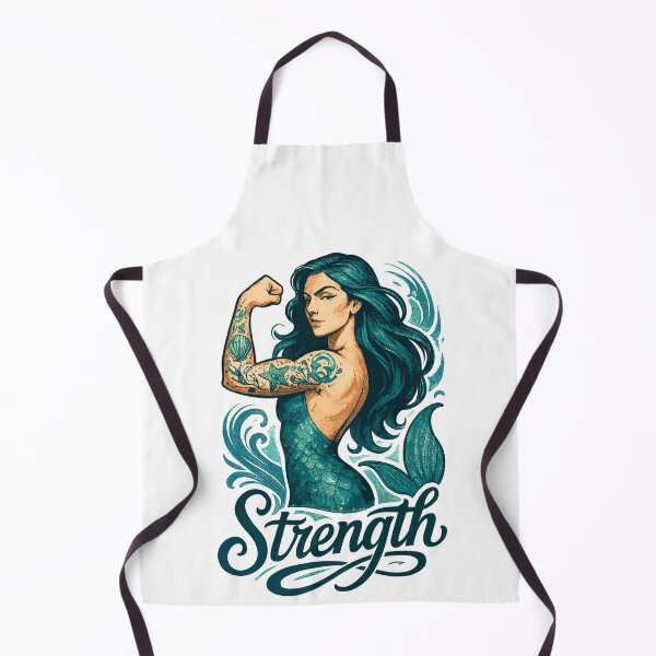 Item preview, Strong Mermaid Nix Water Woman Gift designed and sold by Pineapple-Tree.
