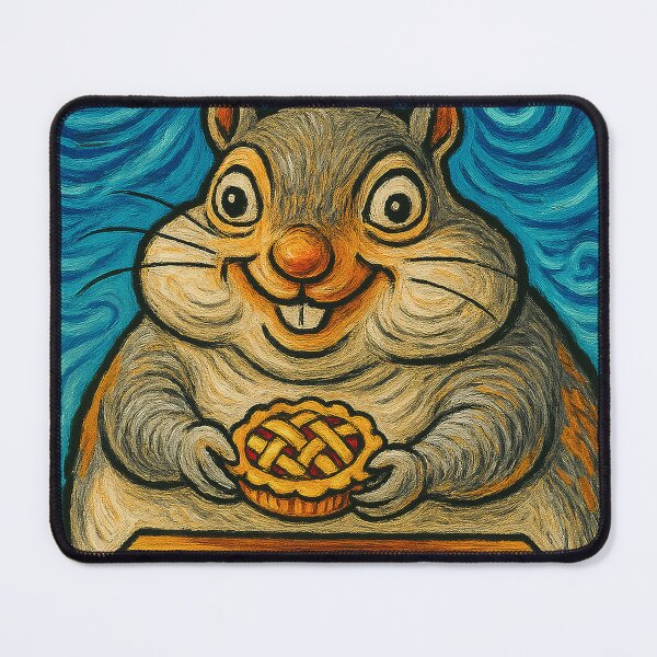 Item preview, Grey Squirrel With Small Pie  designed and sold by mokato.
