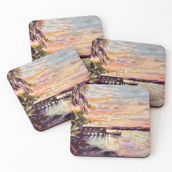 Item preview, Noosa River Sunset designed and sold by Nedra Purnell.
