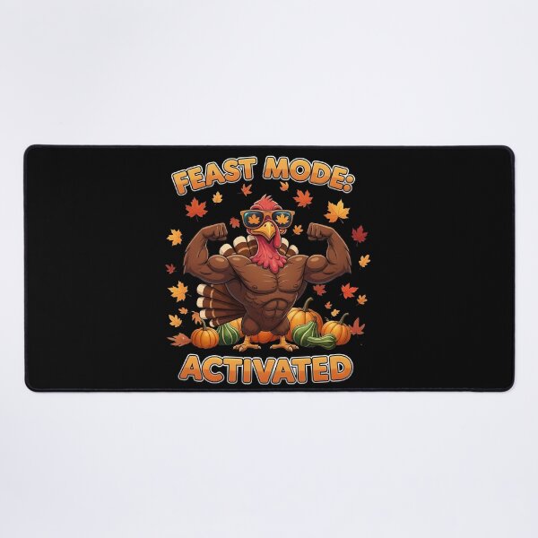 Item preview, Feast Mode Activated – Funny Thanksgiving Muscular Turkey Design designed and sold by fawzimorsy.