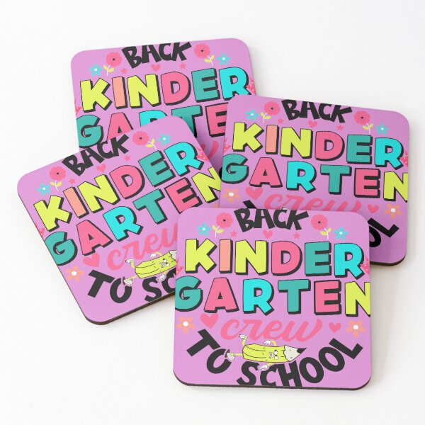 Item preview, Kinder garten crew is back to school tees 100% cotton designed and sold by TEEDESIGMSTUDIO.