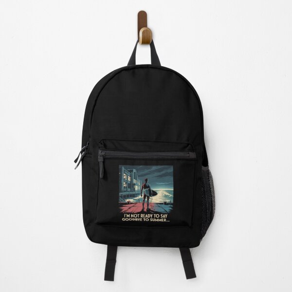 Item preview, Not Ready to Say Goodbye to Summer – Melancholy Surfer Art designed and sold by WykroMerch.