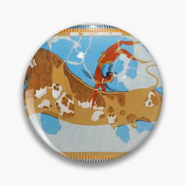 Item preview, Minoan fresco from Knossos. Leaping bull designed and sold by likiska.
