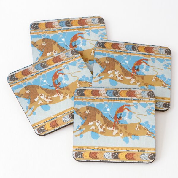 Item preview, Minoan fresco from Knossos. Leaping bull designed and sold by likiska.