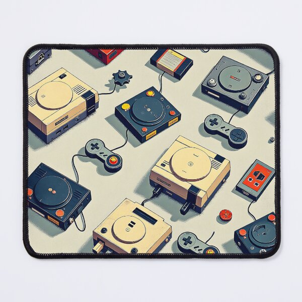 Item preview,  Retro Gaming and Play Stations in a Seamless Pattern designed and sold by Huskyyy Designs.