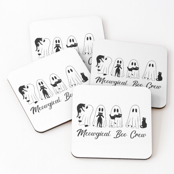 Item preview, Halloween Ghosts and Cats Meowgical Boo Crew designed and sold by Blok45.