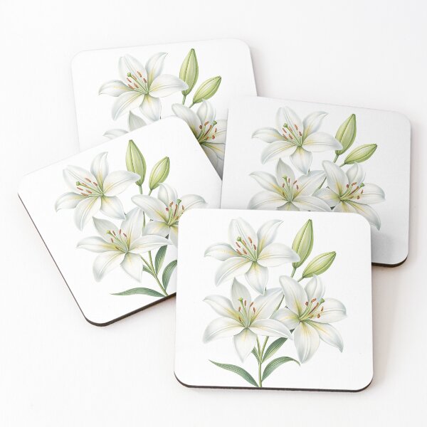 Item preview, Aesthetic Lilies, lily flowers designed and sold by iclipart.
