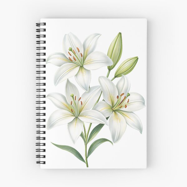 Item preview, Aesthetic Lilies, lily flowers designed and sold by iclipart.
