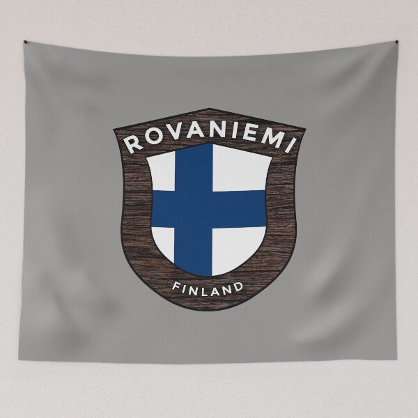 Item preview, Rovaniemi Finland Emblem Flag designed and sold by World Designs.