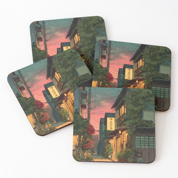 Item preview, Tokyo Lofi Alley Night Fade designed and sold by bapupa.
