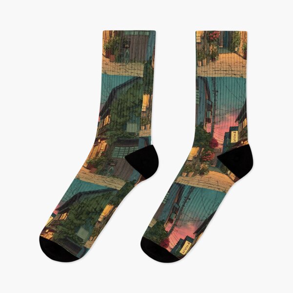 Item preview, Tokyo Lofi Alley Night Fade designed and sold by bapupa.