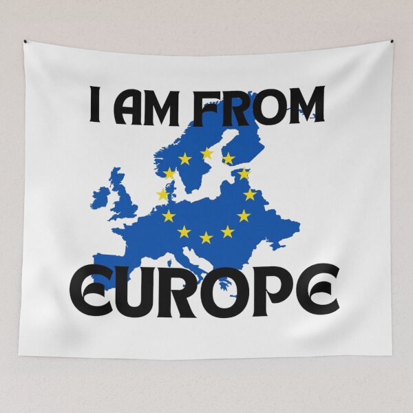 Item preview, I Am From Europe – EU Flag Map Design designed and sold by Nuvijo.