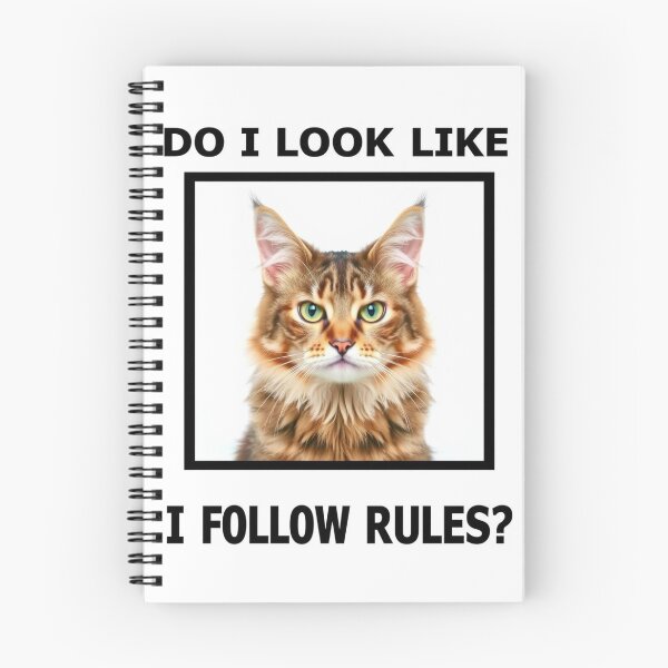 Item preview, Do i look like follow rules Birthday funny prank meme gift weird cat satire designed and sold by CheeseBlueprint.