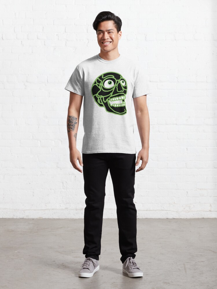 Alternate view of Skull (black) Classic T-Shirt