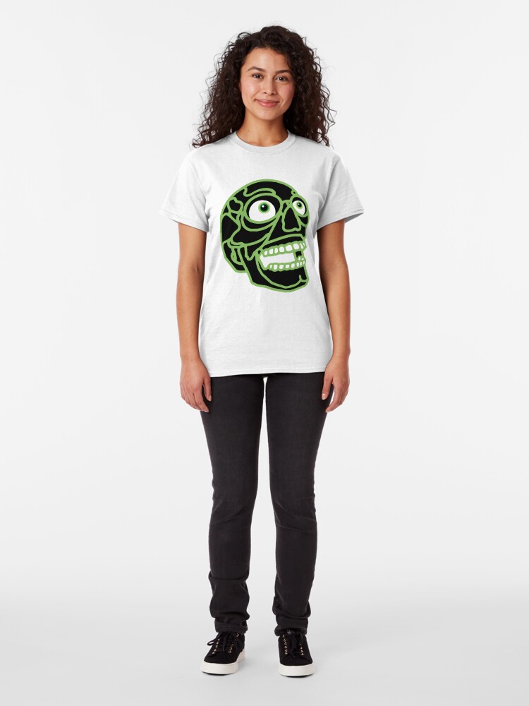 Alternate view of Skull (black) Classic T-Shirt