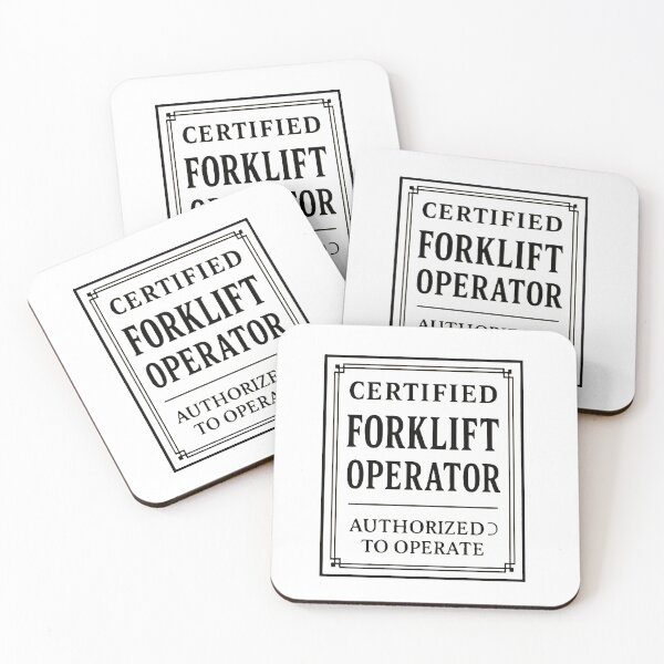 Item preview, Certified Forklift Operator – Retro Warehouse License Badge designed and sold by RetroNibylander.