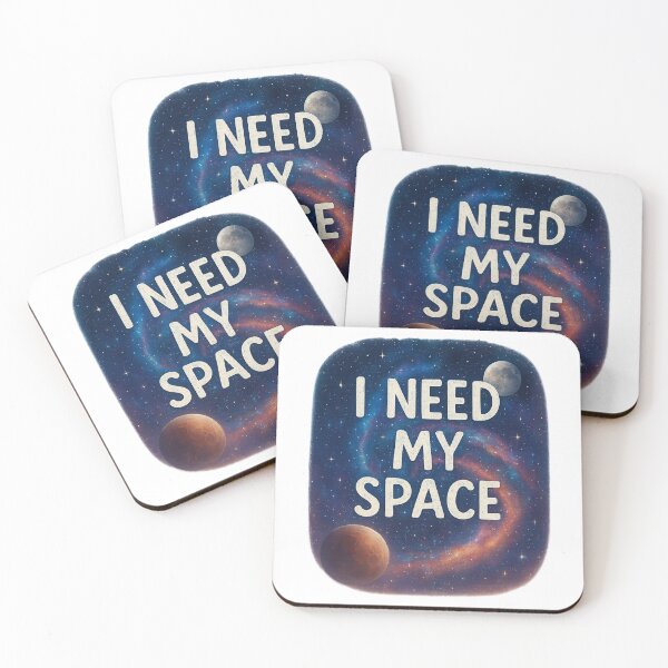 Item preview, I NEED MY SPACE – Cosmic Galaxy Typography Design designed and sold by Tender Flower Clothing.