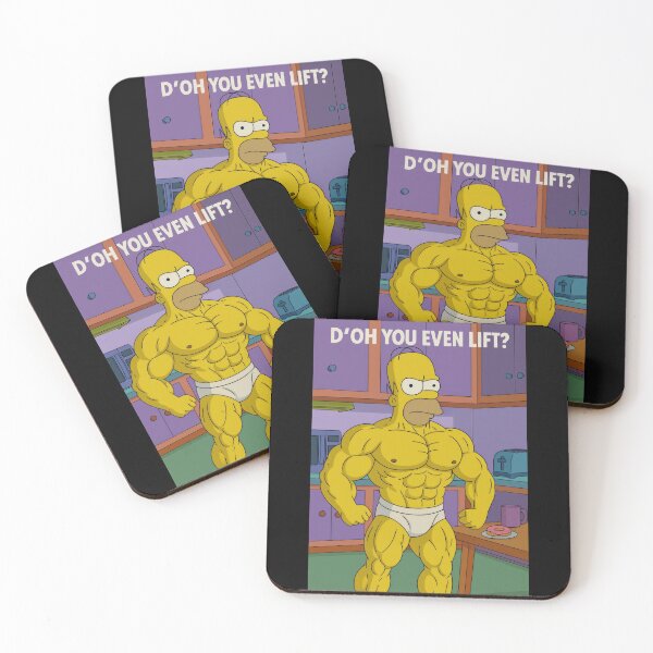 Artikelvorschau, Buff Homer Simpson-Parodie – Hältst du überhaupt Gewichte? entworfen und verkauft von Enea Kelo.