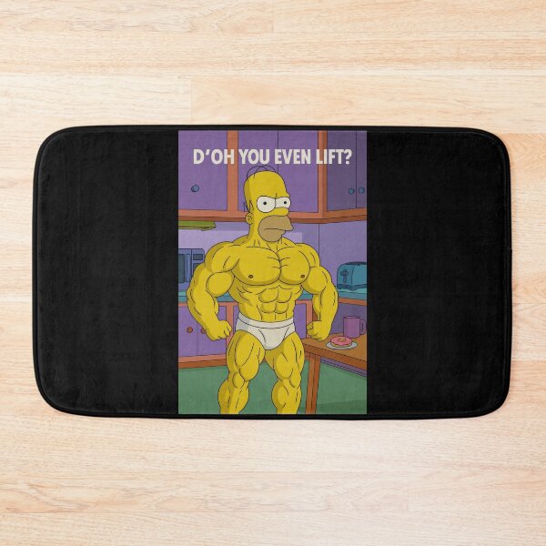 Artikelvorschau, Buff Homer Simpson-Parodie – Hältst du überhaupt Gewichte? entworfen und verkauft von Enea Kelo.