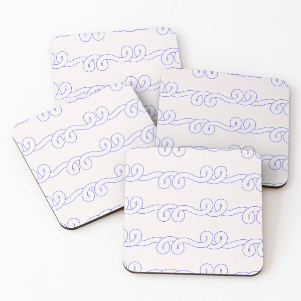 Item preview, FD 0001 J - Loopy Scribble - White Line designed and sold by o finding Studio.