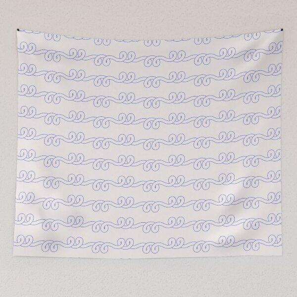 Item preview, FD 0001 J - Loopy Scribble - White Line designed and sold by o finding Studio.