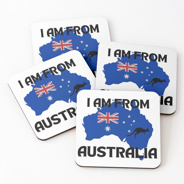 Item preview, Australian Pride – Map with Flag & Kangaroo designed and sold by Nuvijo.