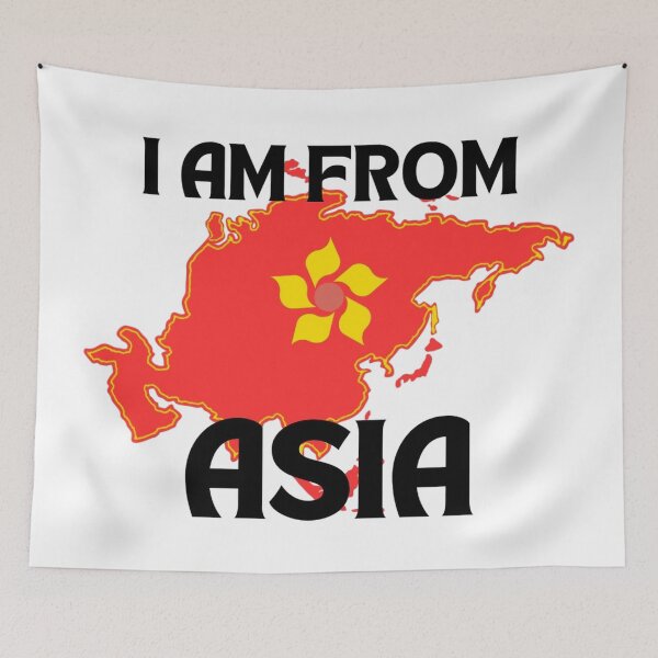 Item preview, Asia Identity – Bold Map with Flower Emblem designed and sold by Nuvijo.